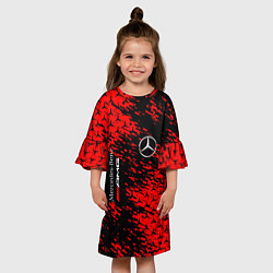 Платье клеш для девочки Merсedes, цвет: 3D-принт — фото 2