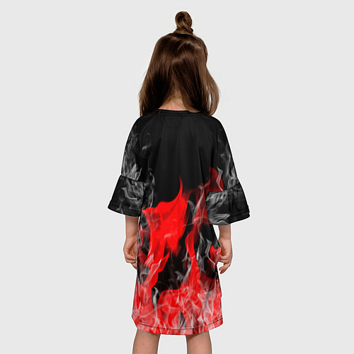 Детское платье Чёрный клевер: Пламя / 3D-принт – фото 4