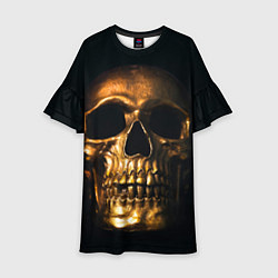 Детское платье Gold Skull