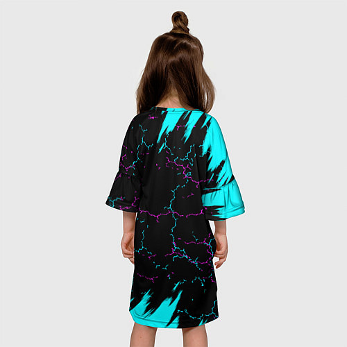 Детское платье MARSHMELLO NEON: МАРШМЕЛЛО НЕОН / 3D-принт – фото 4