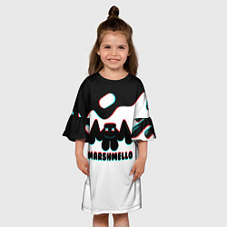 Платье клеш для девочки MARSHMELLO MELT: МАРШМЕЛЛО, цвет: 3D-принт — фото 2