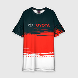 Платье клеш для девочки Toyota Texture, цвет: 3D-принт