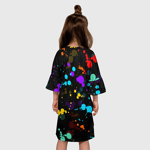 Детское платье TOCA BOCA RAINBOW PAINTS ТОКА БОКА РАДУЖНЫЕ КРАСКИ / 3D-принт – фото 4
