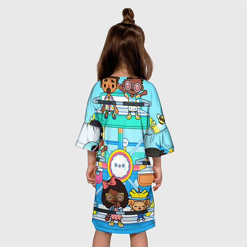 Детское платье Toca Boca Тока Бока аттракцион / 3D-принт – фото 4