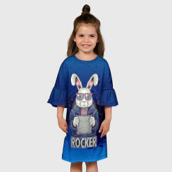 Платье клеш для девочки Rocker!, цвет: 3D-принт — фото 2