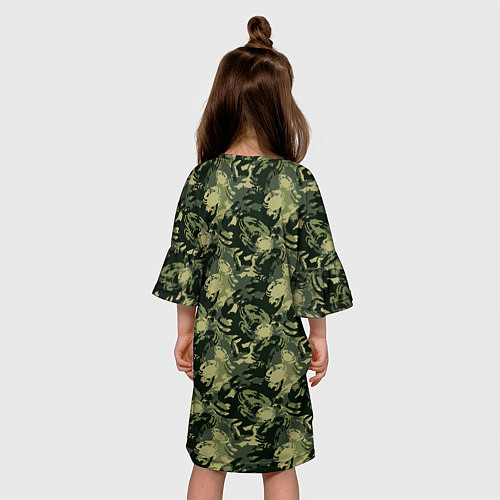 Детское платье Крабы камуфляж / 3D-принт – фото 4