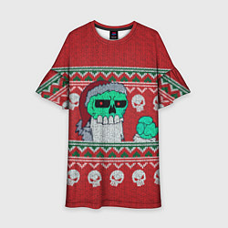 Платье клеш для девочки Свитер Занта, цвет: 3D-принт