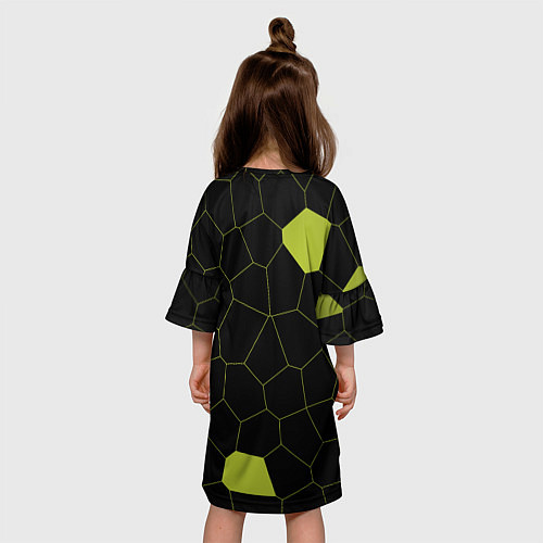Детское платье Кожа рептилии / 3D-принт – фото 4