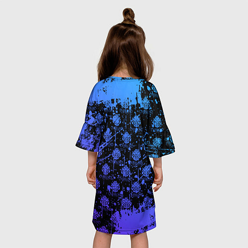 Детское платье OVERLORD оверлорд neon НЕОН / 3D-принт – фото 4