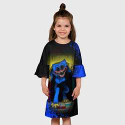 Платье клеш для девочки POPPY PLAYTIME: GO TO PLAY, цвет: 3D-принт — фото 2