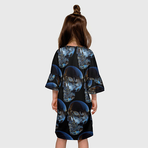 Детское платье Vanguard skull pattern 2022 / 3D-принт – фото 4