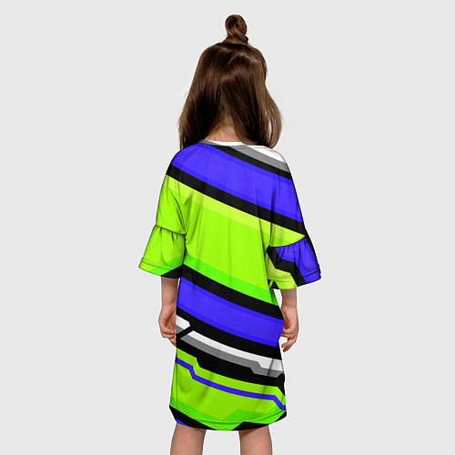 Детское платье Lola BrawlStars green / 3D-принт – фото 4