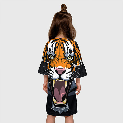Детское платье С Новым 2022 годом! Тигр / 3D-принт – фото 4