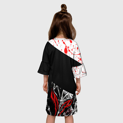 Детское платье Берсерк черная маска с логотипом / 3D-принт – фото 4