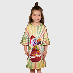 Платье клеш для девочки Brawl Stars Подарки, цвет: 3D-принт — фото 2