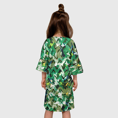 Детское платье Olga Buzova - camouflage / 3D-принт – фото 4