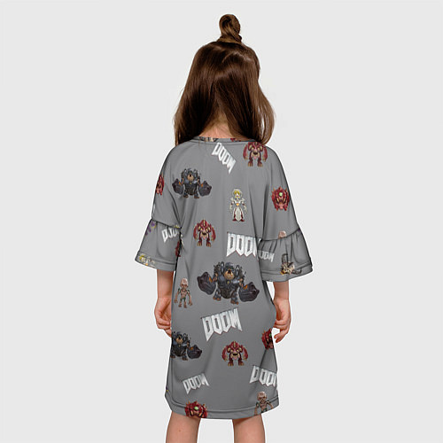 Детское платье MONSTER PATTERN DOOM / 3D-принт – фото 4