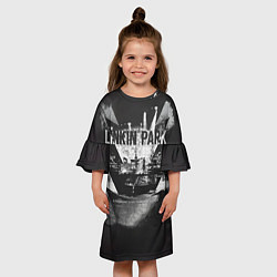 Платье клеш для девочки A Thousand Suns: Puerta De Alcala - Linkin Park, цвет: 3D-принт — фото 2