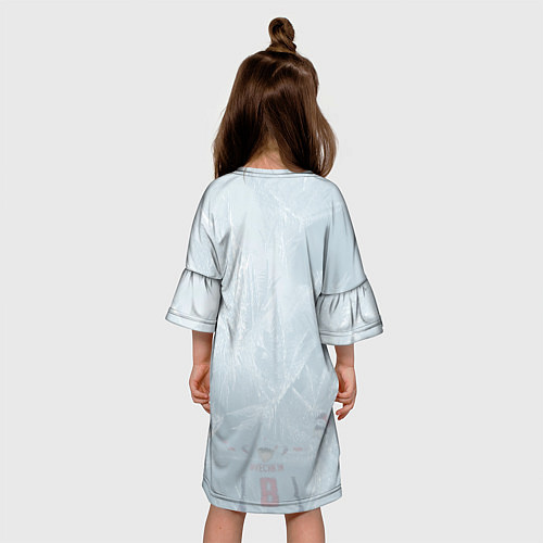 Детское платье Washington Capitals Grey Ice theme / 3D-принт – фото 4