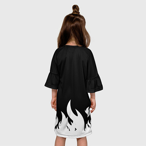 Детское платье Fortnite Огонь / 3D-принт – фото 4