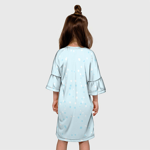 Детское платье Новогодний Единорог Dabbing / 3D-принт – фото 4