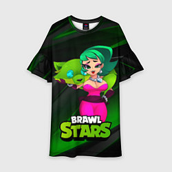 Детское платье LOLA BRAWLSTARS dark green