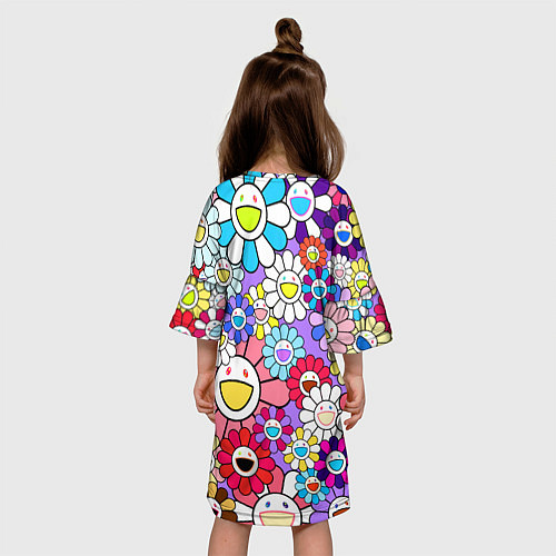 Детское платье Цветы Takashi Murakami / 3D-принт – фото 4