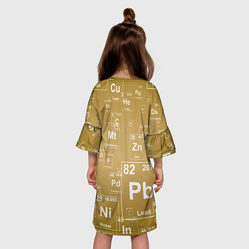 Детское платье Pb - таблица Менделеева / 3D-принт – фото 4