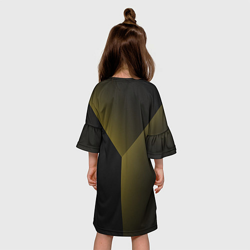 Детское платье Градиентные полосы / 3D-принт – фото 4