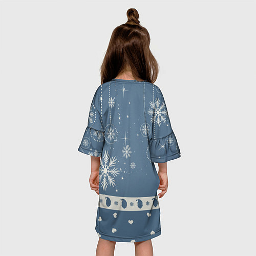 Детское платье Капелька новогоднего настроения / 3D-принт – фото 4
