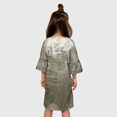 Детское платье Коллекция Journey На земле 130-2 / 3D-принт – фото 4