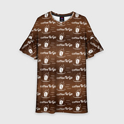 Детское платье Coffee To Go Кофе с собой
