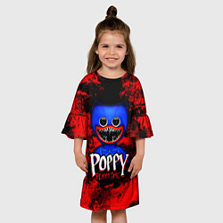 Платье клеш для девочки POPPY PLAYTIME ПОППИ ПЛЭЙ ТАЙМ, цвет: 3D-принт — фото 2