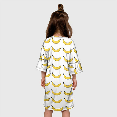 Детское платье Крупный Банановый рай / 3D-принт – фото 4