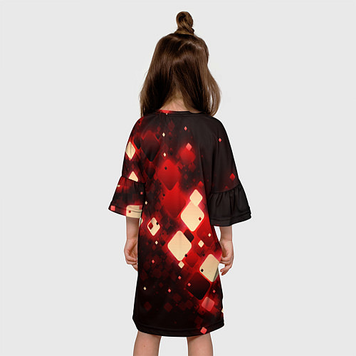 Детское платье Рубиновый поток / 3D-принт – фото 4