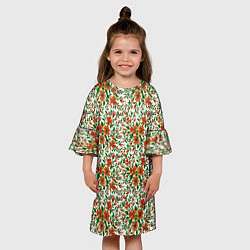 Платье клеш для девочки Цветной ковер, цвет: 3D-принт — фото 2