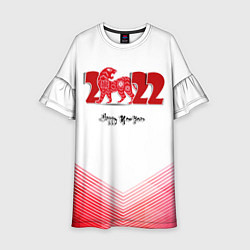 Детское платье 2022 Год Тигра Happy New Year Новый Год