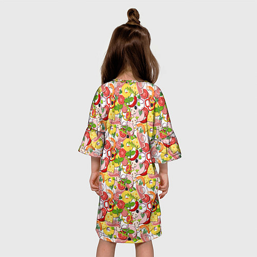 Детское платье Ингредиенты Пиццы / 3D-принт – фото 4
