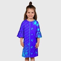 Платье клеш для девочки DEAD BY DAYLIGHT Краски Паттерны, цвет: 3D-принт — фото 2