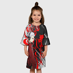Платье клеш для девочки ТАКАШИ МИЦУЯ ТОСВА TOSVA, цвет: 3D-принт — фото 2