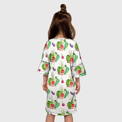 Детское платье Овощи с огорода / 3D-принт – фото 4