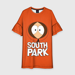 Платье клеш для девочки Южный парк Кенни South Park, цвет: 3D-принт