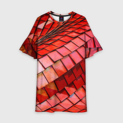 Детское платье Красная спартаковская чешуя