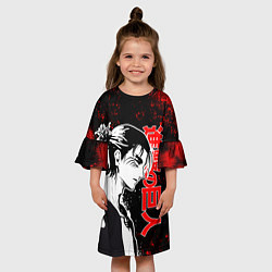 Платье клеш для девочки ЭРЕН ЙЕГЕР RED EDITION, цвет: 3D-принт — фото 2