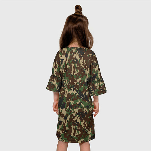 Детское платье Камуфляж Излом / 3D-принт – фото 4