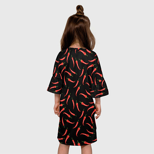 Детское платье Перец паттерн / 3D-принт – фото 4