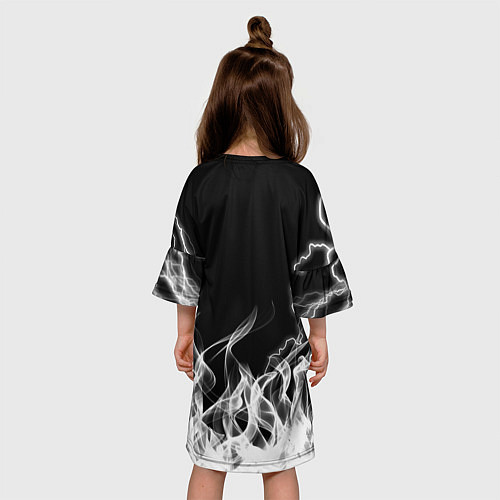 Детское платье ACDC Fire / 3D-принт – фото 4