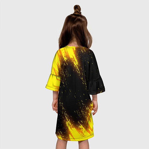 Детское платье ACDC - Neon / 3D-принт – фото 4