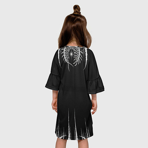 Детское платье DEAD INSIDE, Сороконожка / 3D-принт – фото 4