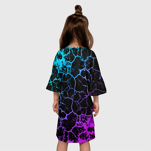 Детское платье 6IX9INE: ТРЕЩИНЫ / 3D-принт – фото 4